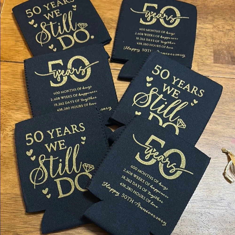 Golden Anniversary Party Supplies Set